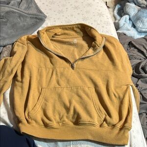 SO Mustard Zip-Up Sweater